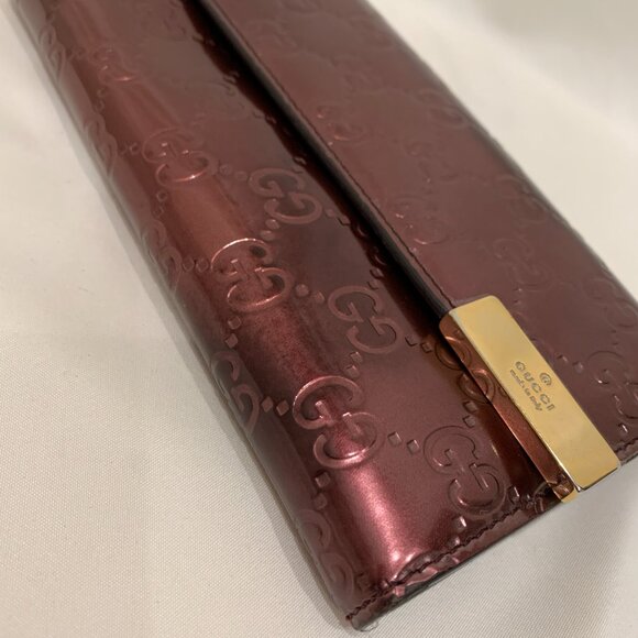 Gucci Purple Guccissima Long Wallet Sku#84058 - Picture 8 of 16